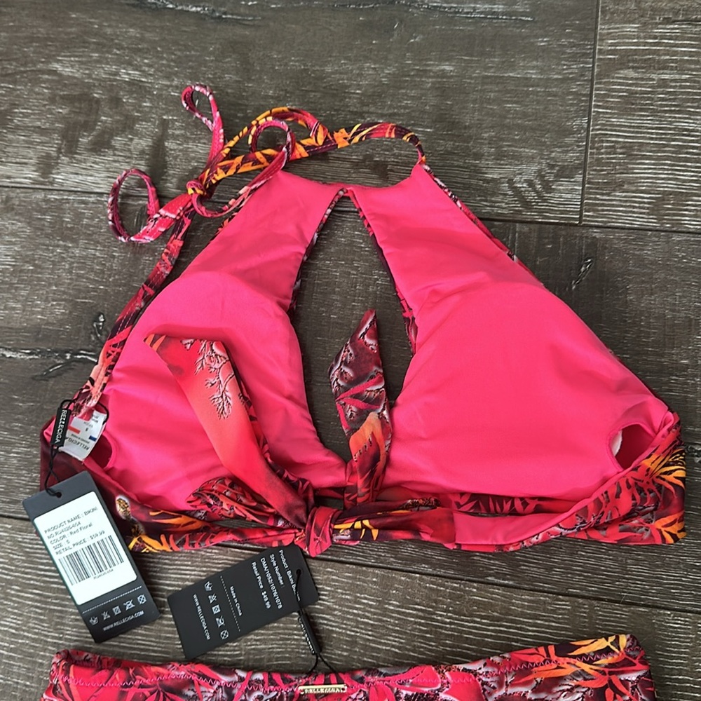 Red Floral Camo Bikini - Picture 4 of 6